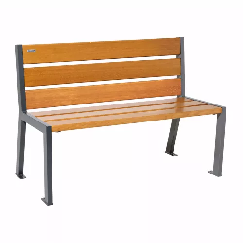 Banc bois et acier Silaos® 6 lames PROCITY