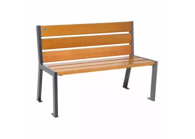 Banc bois et acier Silaos® 6 lames PROCITY