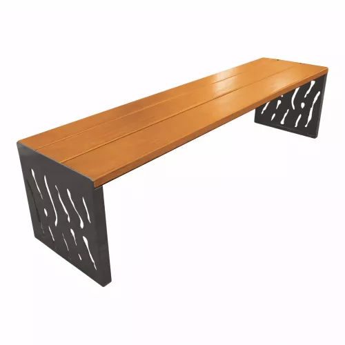 Banquette Venise acier et bois PROCITY