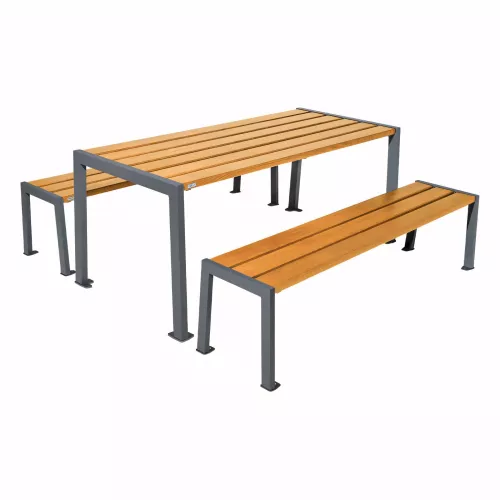 Table de pique-nique Silaos® acier et bois PROCITY