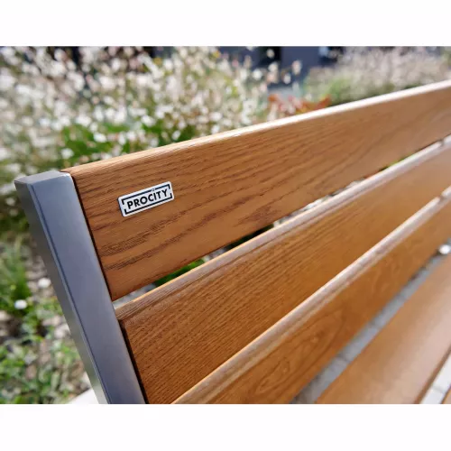 Banc bois et acier Silaos® 6 lames PROCITY