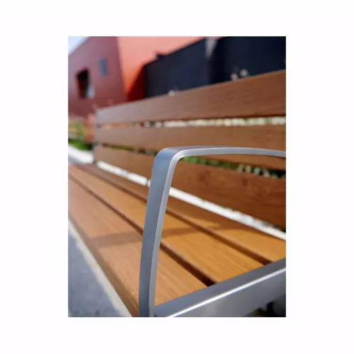 Banc bois et acier Silaos® 6 lames PROCITY