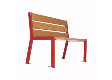 Banc bois et acier Silaos® 6 lames PROCITY