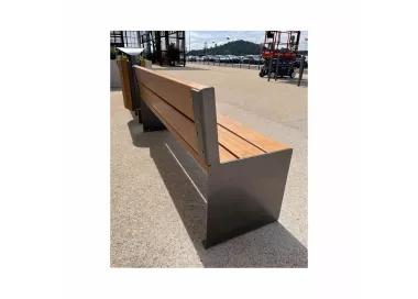 Banc bois et acier KUB. PROCITY