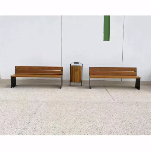 Banc bois et acier KUB. PROCITY