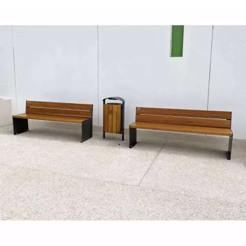 Banc bois et acier KUB. PROCITY