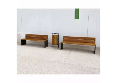 Banc bois et acier KUB. PROCITY