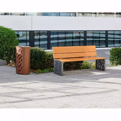 Banc bois et acier Venise PROCITY