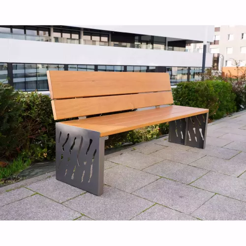 Banc bois et acier Venise PROCITY