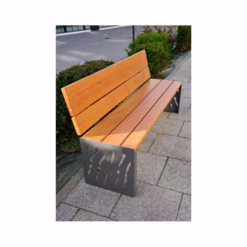 Banc bois et acier Venise PROCITY