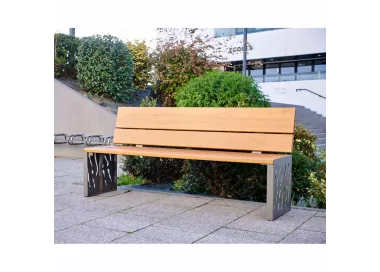 Banc bois et acier Venise PROCITY