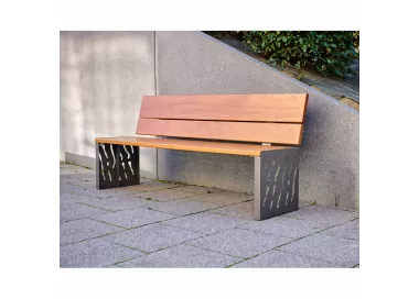 Banc bois et acier Venise PROCITY