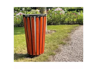 Corbeille Lofoten acier et bois 80 litres PROCITY