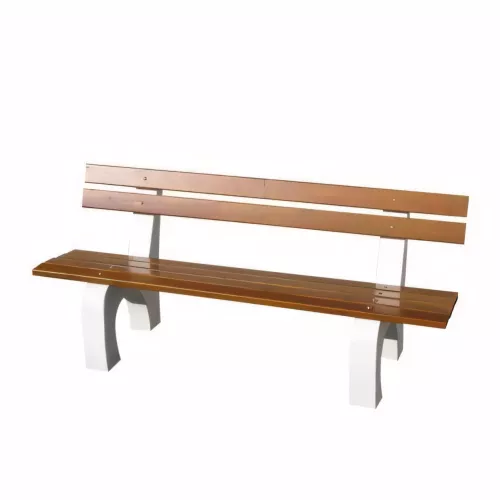 Banc PLATANE 180 cm en bois et pied béton