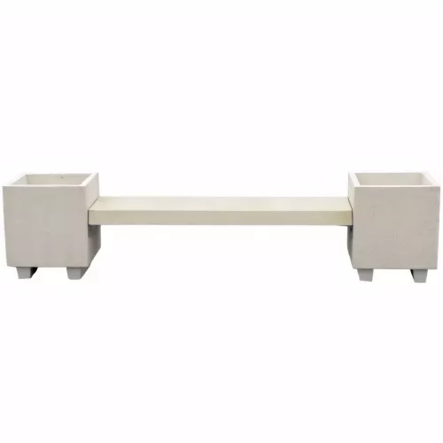 Banquette-jardinière ACAJOU 244 cm en béton