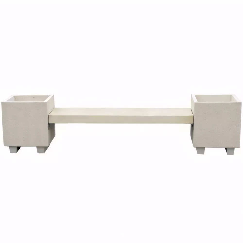 Banquette-jardinière ACAJOU 244 cm en béton