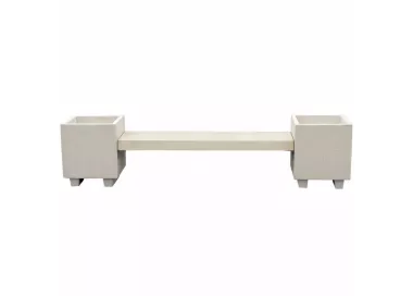 Banquette-jardinière ACAJOU 244 cm en béton