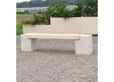 Banquette DOUGLAS 190 cm en béton