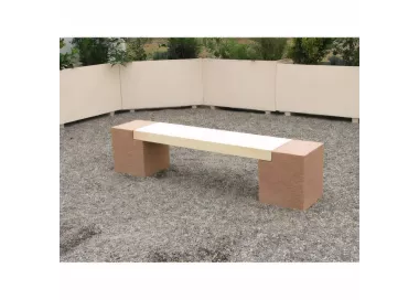 Banquette PEUPLIER 206 cm en béton