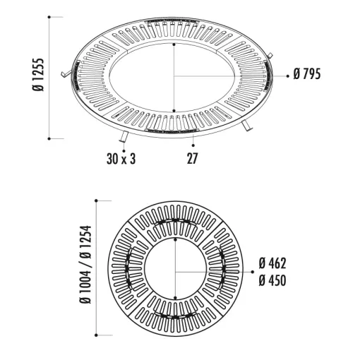 Grille d'arbre CIRCULAR