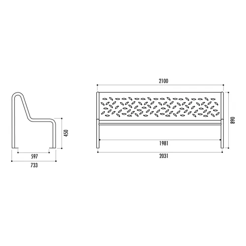 Banc TUBULAR