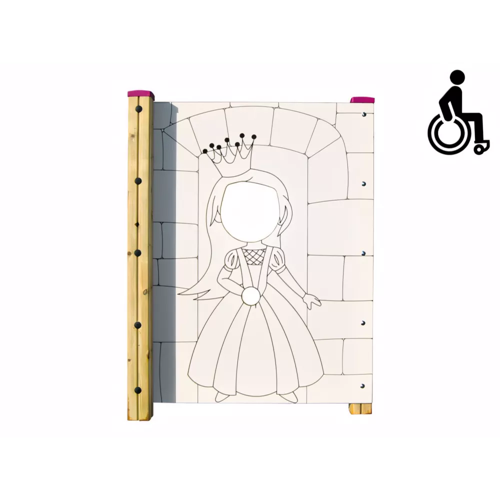 Jeu inclusif double face princesse et chevalier