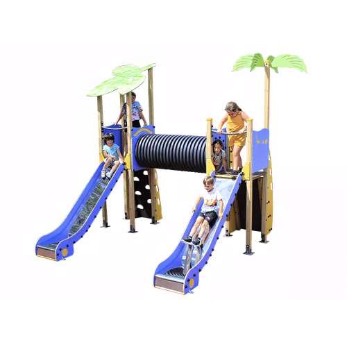 Parc tropical 2 en bois pour enfants