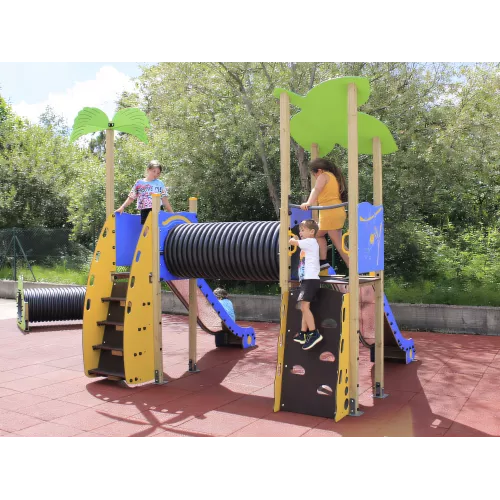 Parc tropical 2 en bois pour enfants