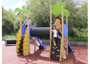 Parc tropical 2 en bois pour enfants