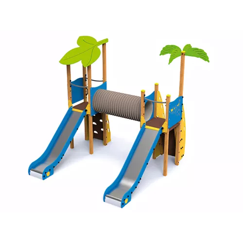 Parc tropical 2 en bois pour enfants