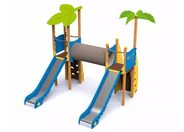 Parc tropical 2 en bois pour enfants