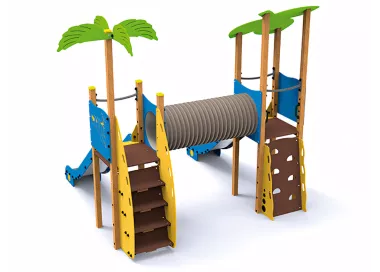 Parc tropical 2 en bois pour enfants