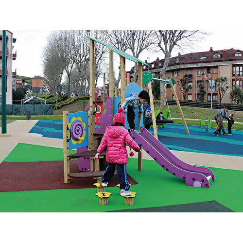 Parc Forêt II en bois traité pour enfants 1-6 ans