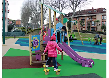 Parc Forêt II en bois traité pour enfants 1-6 ans