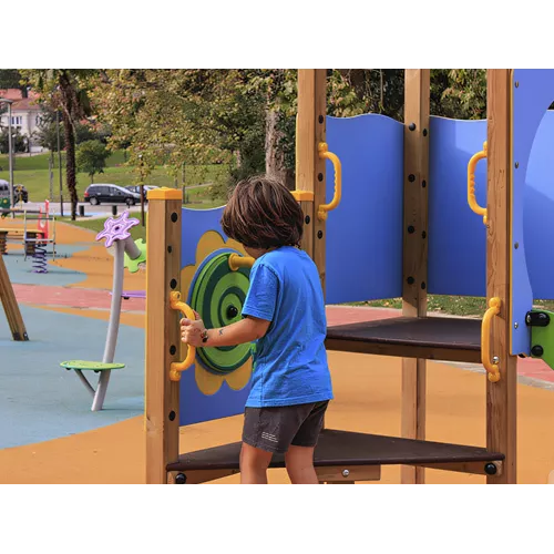 Parc Forêt III en bois traité pour enfants 1-6 ans