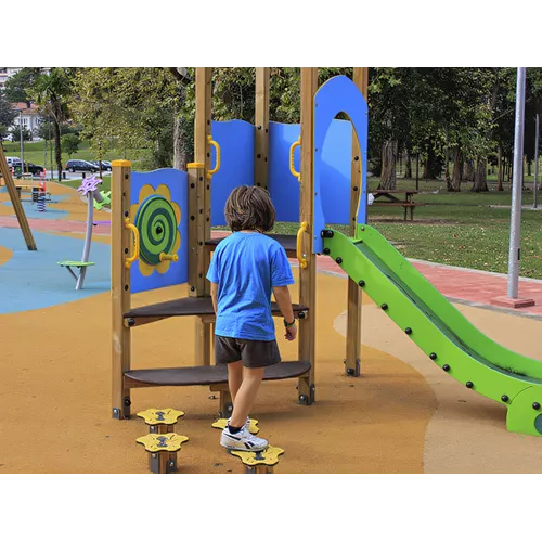 Parc Forêt III en bois traité pour enfants 1-6 ans