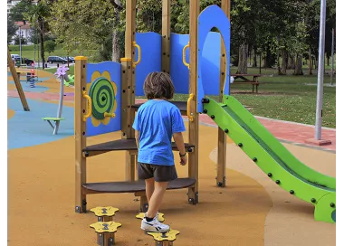 Parc Forêt III en bois traité pour enfants 1-6 ans