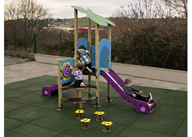 Parc Forêt V en bois traité pour enfants 1-6 ans