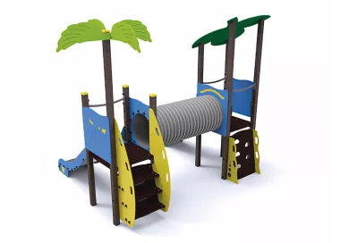 Parc tropical éco-composite pour enfants 1-6 ans