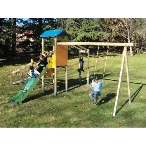 Parc en bois Comillas avec glissière