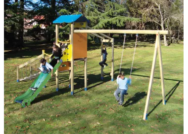 Parc en bois Comillas avec glissière