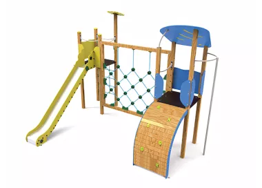 Parc Ruente avec toboggan et cordes 5-12 ans