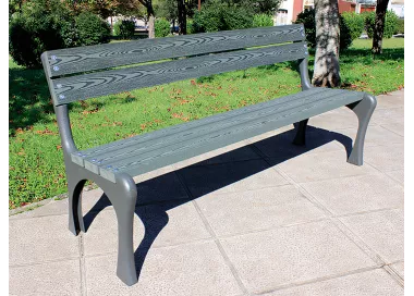 Banc Arnía en fonte et bois tropical