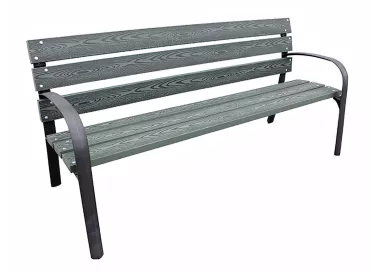 Banc Cieza en fonte et bois tropical