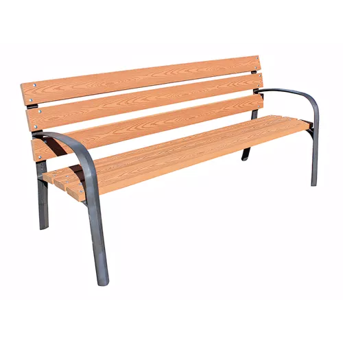 Banc Cieza en fonte et bois tropical