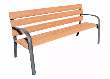 Banc Cieza en fonte et bois tropical