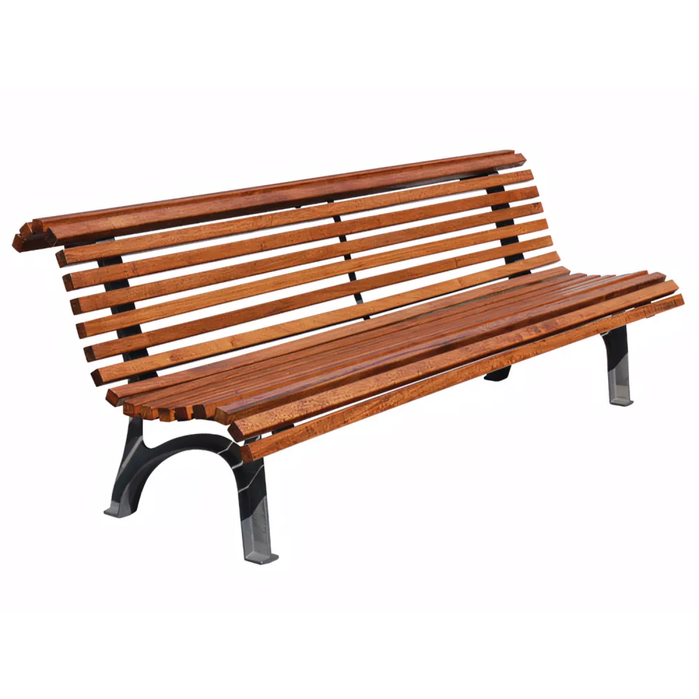 Banc Portio en bois tropical 2 mètres