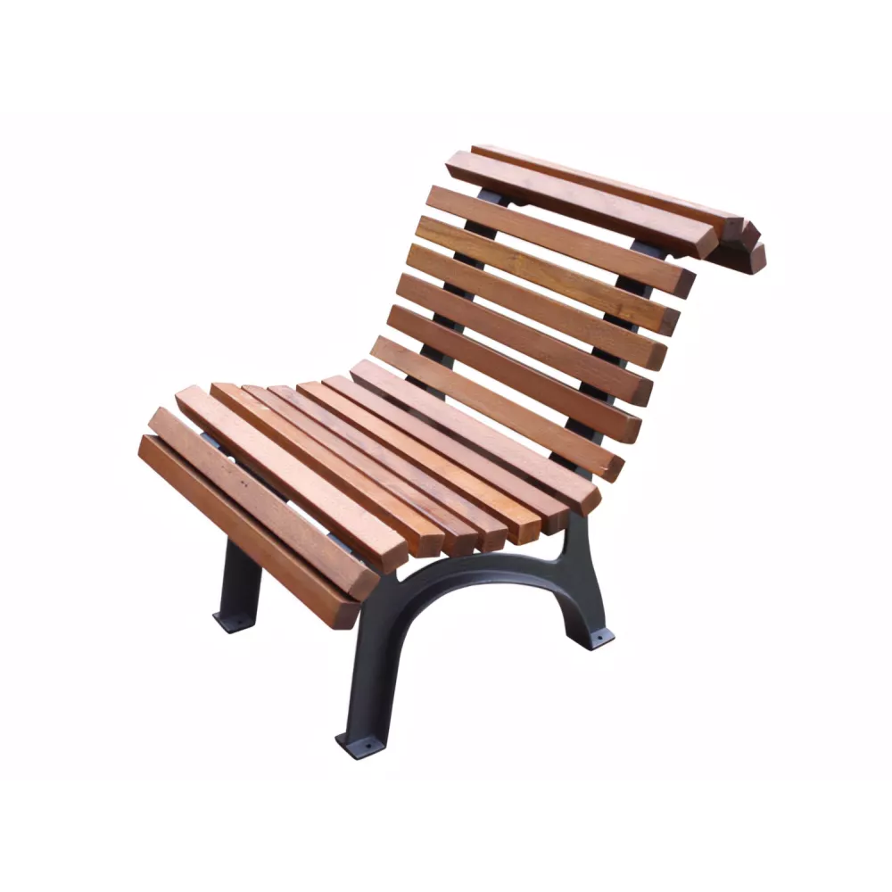 Chaise Portio en bois tropical 20 lattes