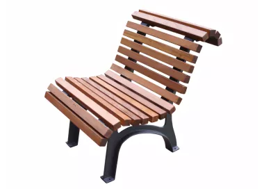 Chaise Portio en bois tropical 20 lattes