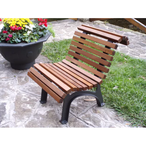 Chaise Portio en bois tropical 20 lattes